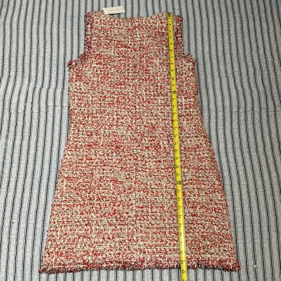 NWT Ann Taylor Textured Tweed Fringe Shift Dress size 6 - Picture 5 of 15